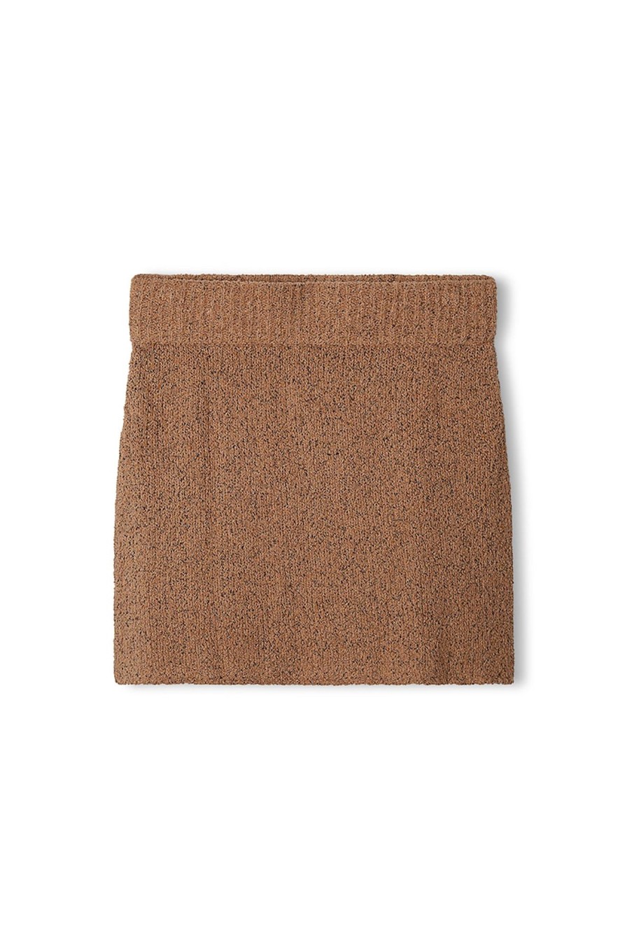 Apparel Zulu & Zephyr | Almond Cotton Blend Knit Skirt