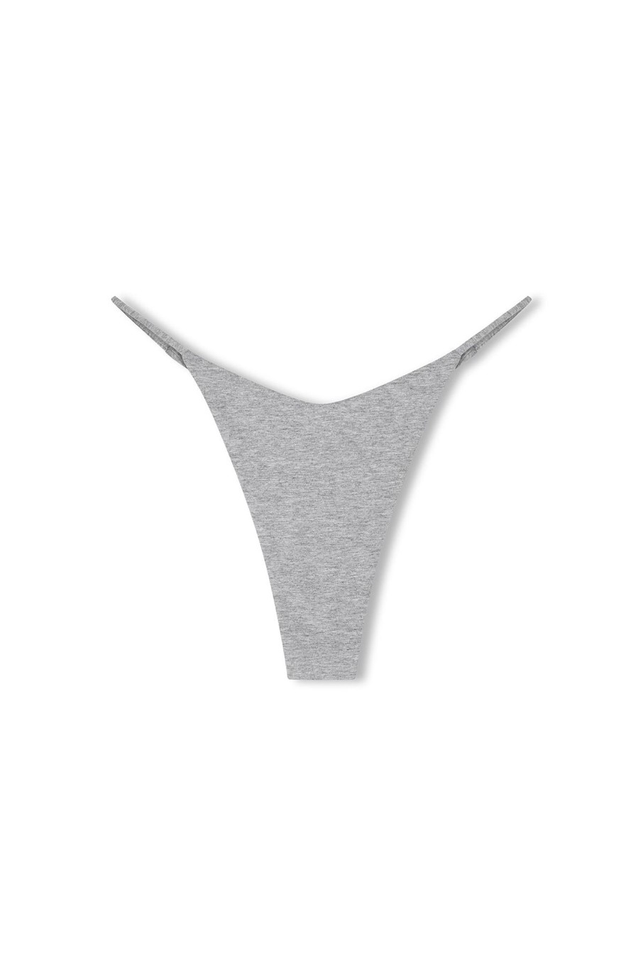 Swim Zulu & Zephyr | Grey Marle Curve Thong Brief