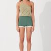 Apparel Zulu & Zephyr | Myrtle Contrast Organic Cotton Blend Knit Short