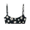 Swim Zulu & Zephyr | Black & Bone Flower Reversible Bralette