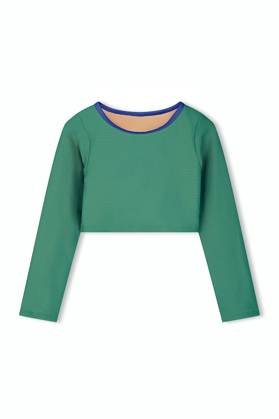 Swim Zulu & Zephyr | Mini Rib Crop Rashie - Emerald