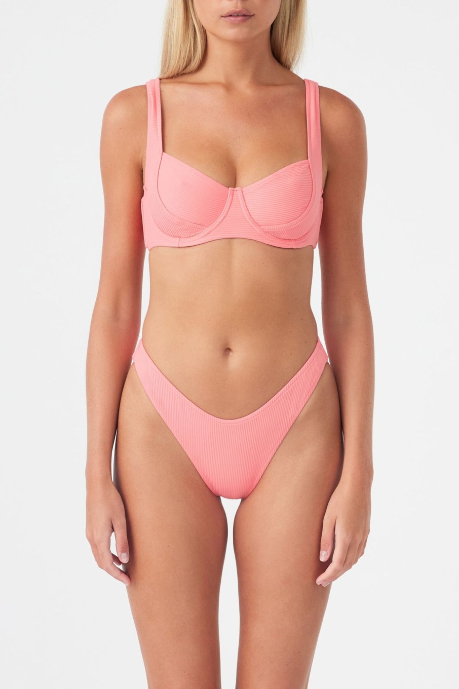 Swim Zulu & Zephyr | Signature Bra Cup Top - Coral