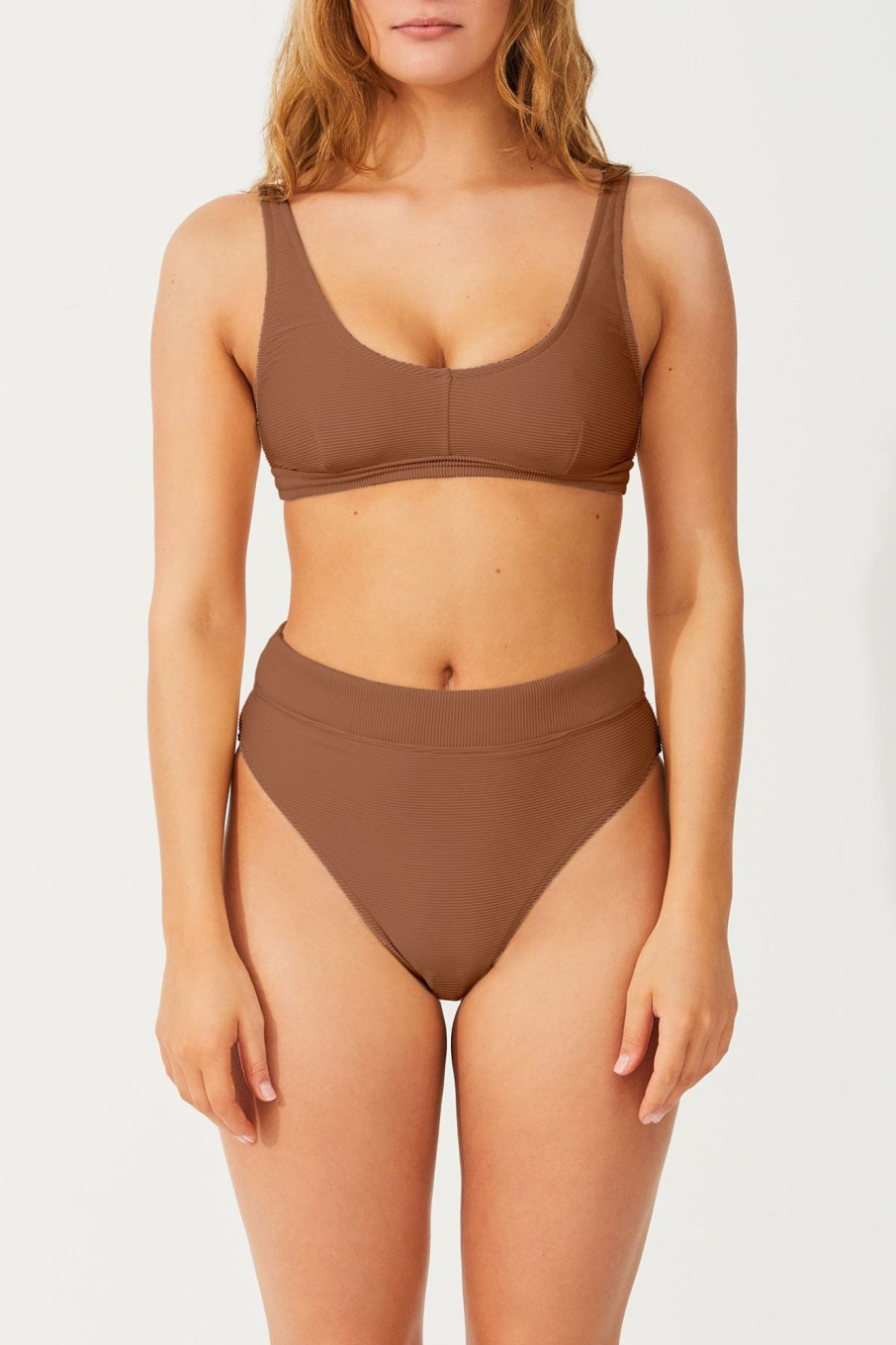 Swim Zulu & Zephyr | Signature Waistband Bralette Top - Acorn