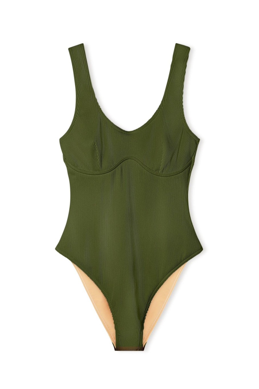 Swim Zulu & Zephyr | Signature Bralette One Piece - Khaki