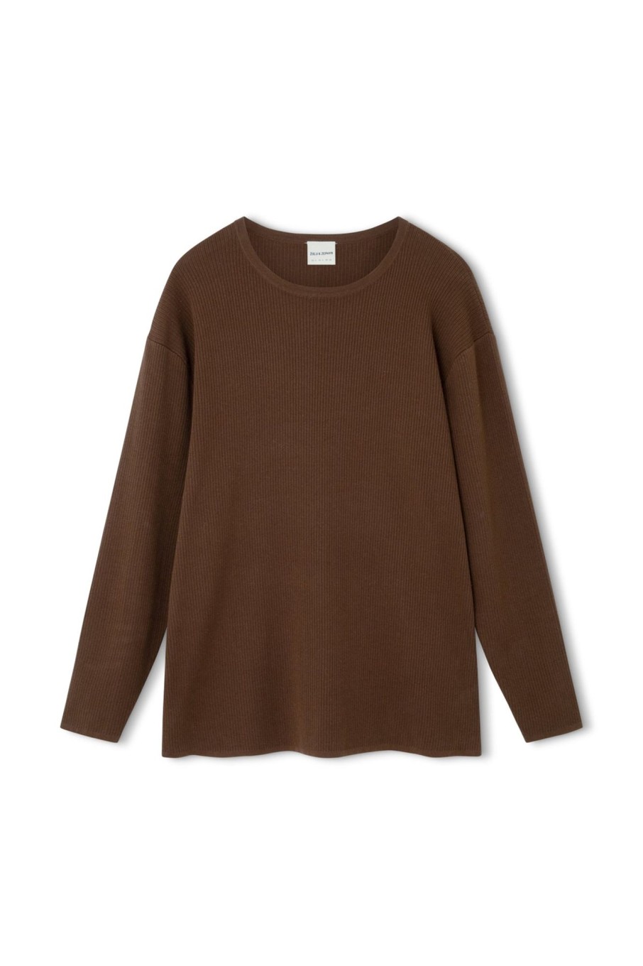 Apparel Zulu & Zephyr | Signature Rib Knit Top - Chocolate