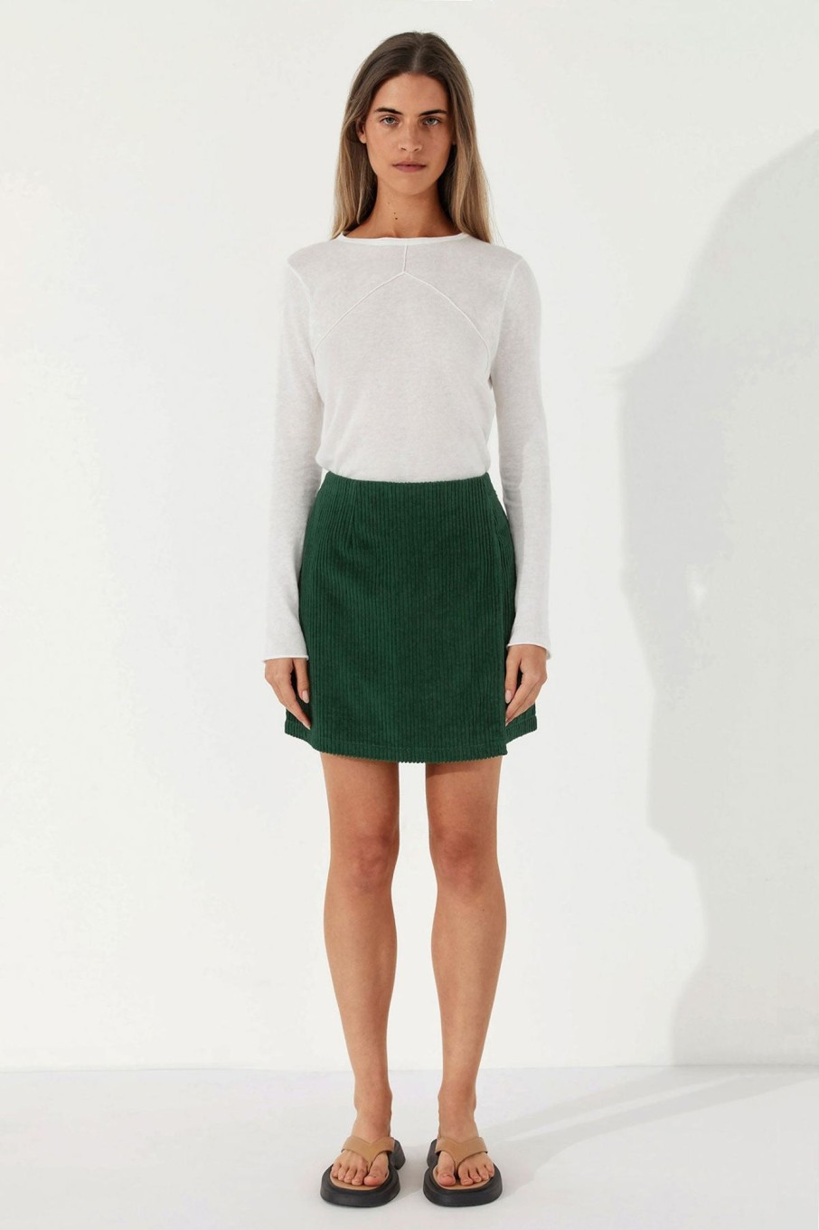 Apparel Zulu & Zephyr | Pine Organic Cotton Corduroy Skirt