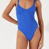 Swim Zulu & Zephyr | Marine Rib Balconette One Piece