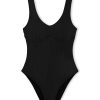 Swim Zulu & Zephyr | Signature Bralette One Piece - Black