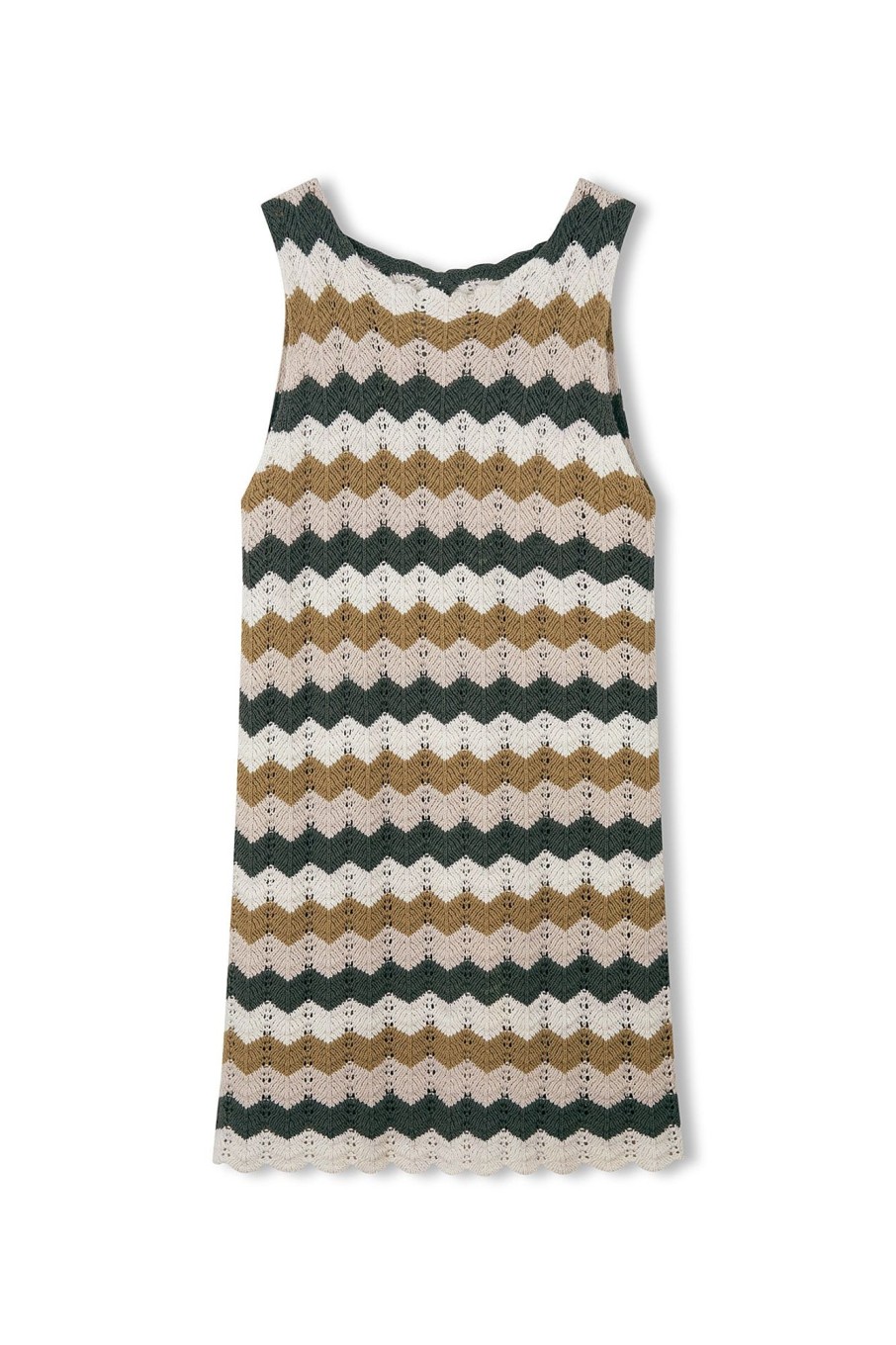 Apparel Zulu & Zephyr | Chevron Cotton Crochet Dress