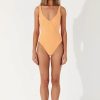 Swim Zulu & Zephyr | Rockmelon Towelling Balconette One Piece