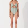 Swim Zulu & Zephyr | Myrtle Pinstripe Tie One Piece