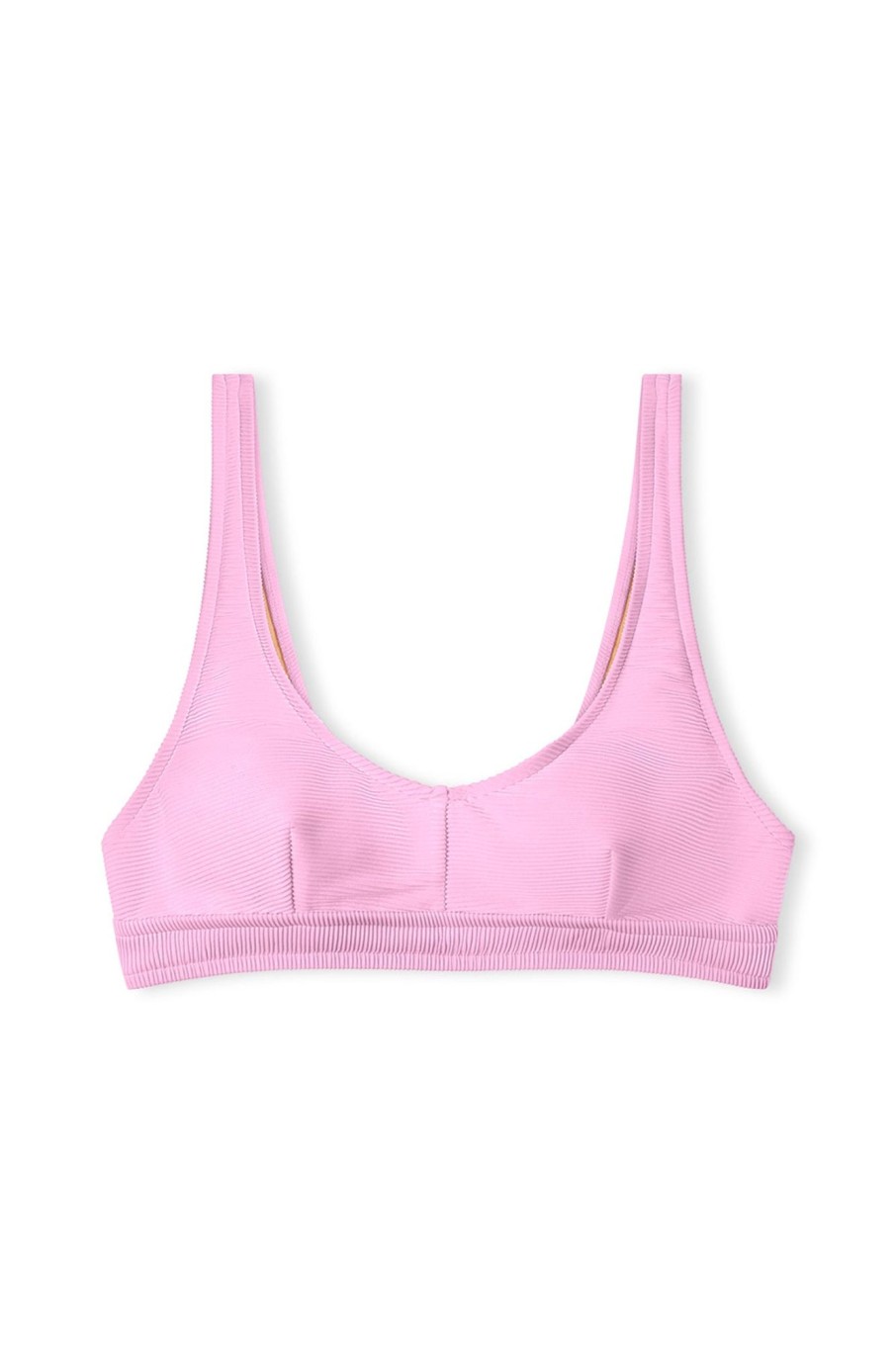 Swim Zulu & Zephyr | Signature Waistband Bralette Top - Sea Pink