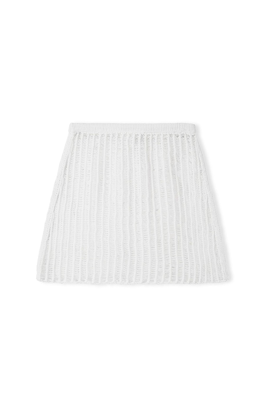 Apparel Zulu & Zephyr | White Cotton Crochet Skirt