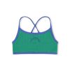 Swim Zulu & Zephyr | Mini Rib Logo Bikini Top - Emerald