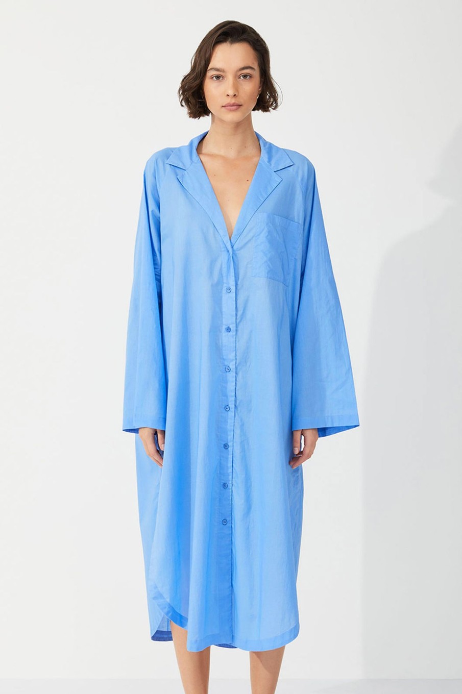 Apparel Zulu & Zephyr | Signature Shirt Dress - Bay Blue