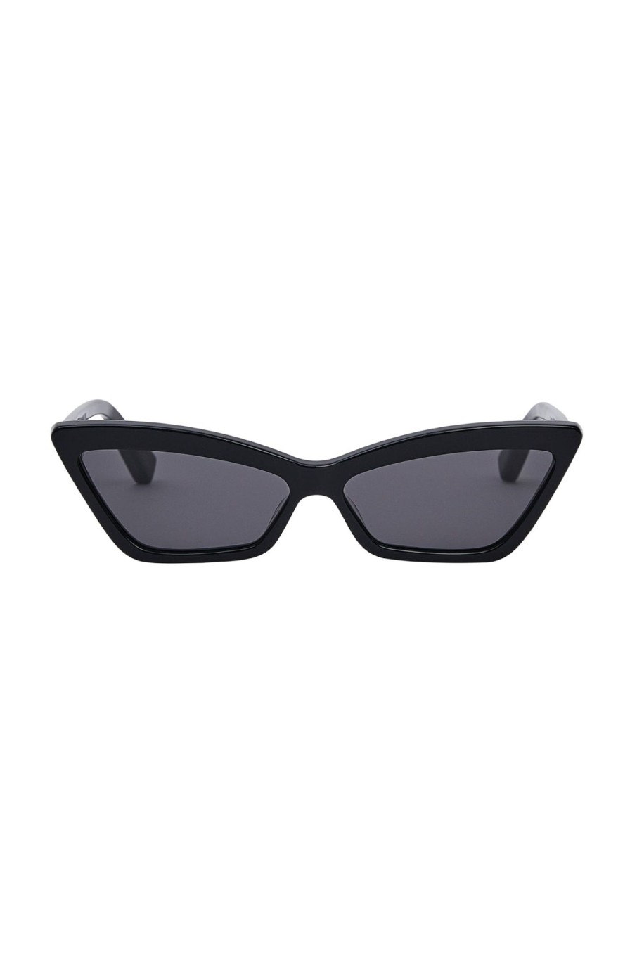 Accessories Zulu & Zephyr | Zulu & Zephyr X Local Supply - Slim Cat Eye Sunglasses - Black