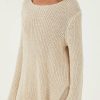 Apparel Zulu & Zephyr | Stone Cotton Blend Knit Jumper