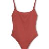 Swim Zulu & Zephyr | Signature Simple One Piece - Earth Red