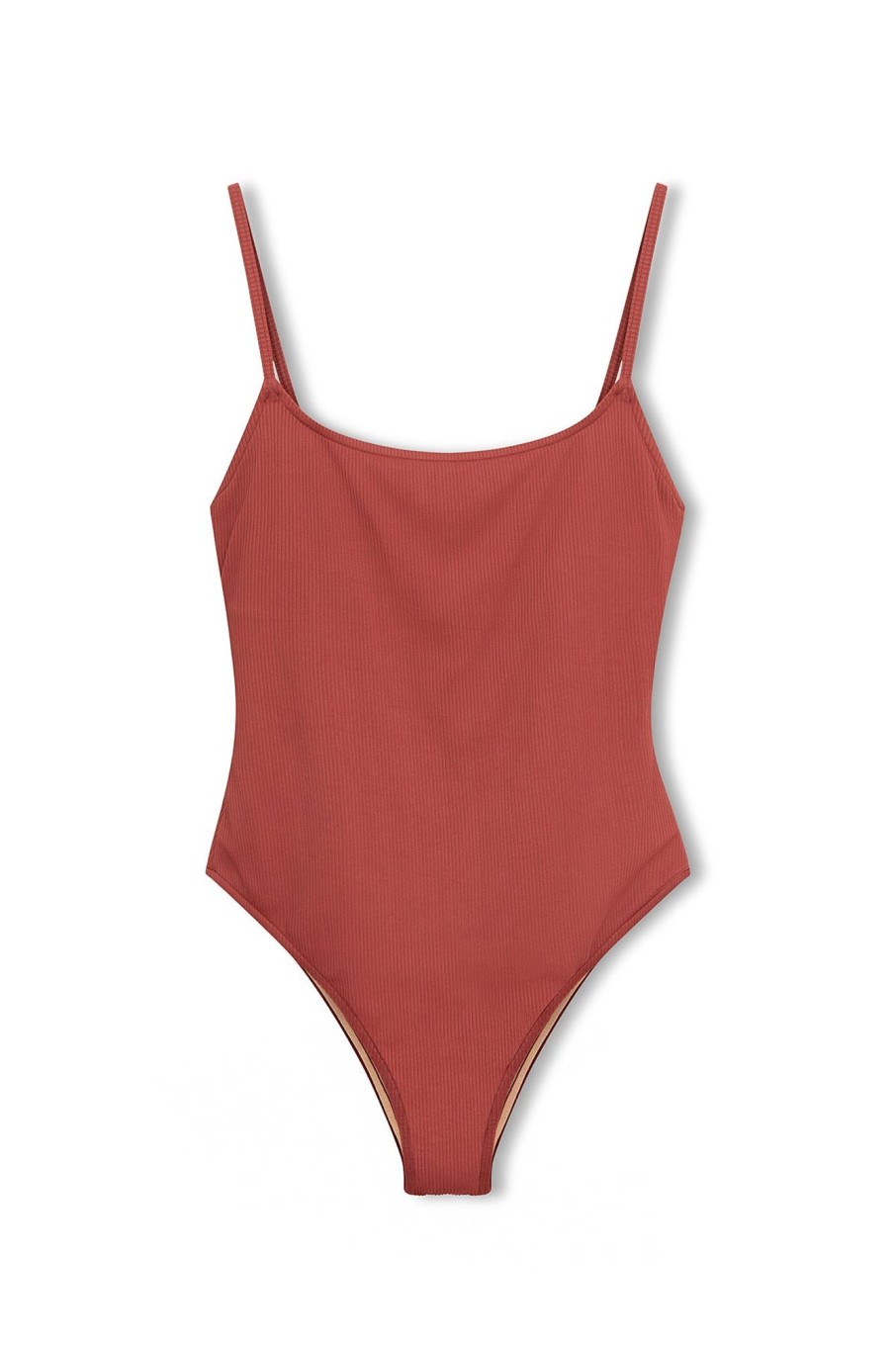 Swim Zulu & Zephyr | Signature Simple One Piece - Earth Red