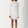 Apparel Zulu & Zephyr | Shea Sheer Gathered Knit Dress