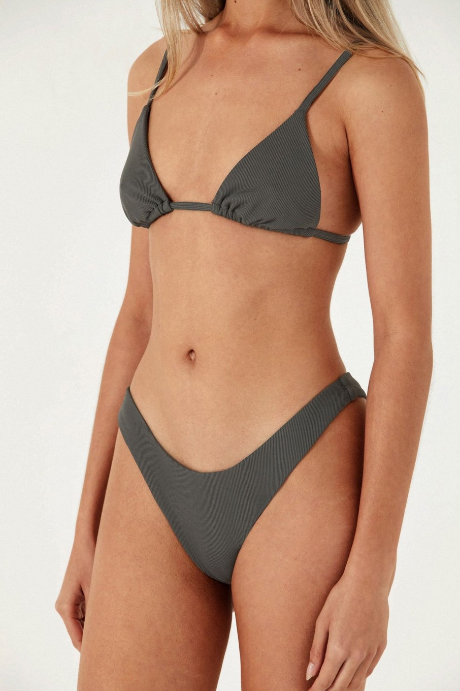 Swim Zulu & Zephyr | Charcoal Rib Curve Brief