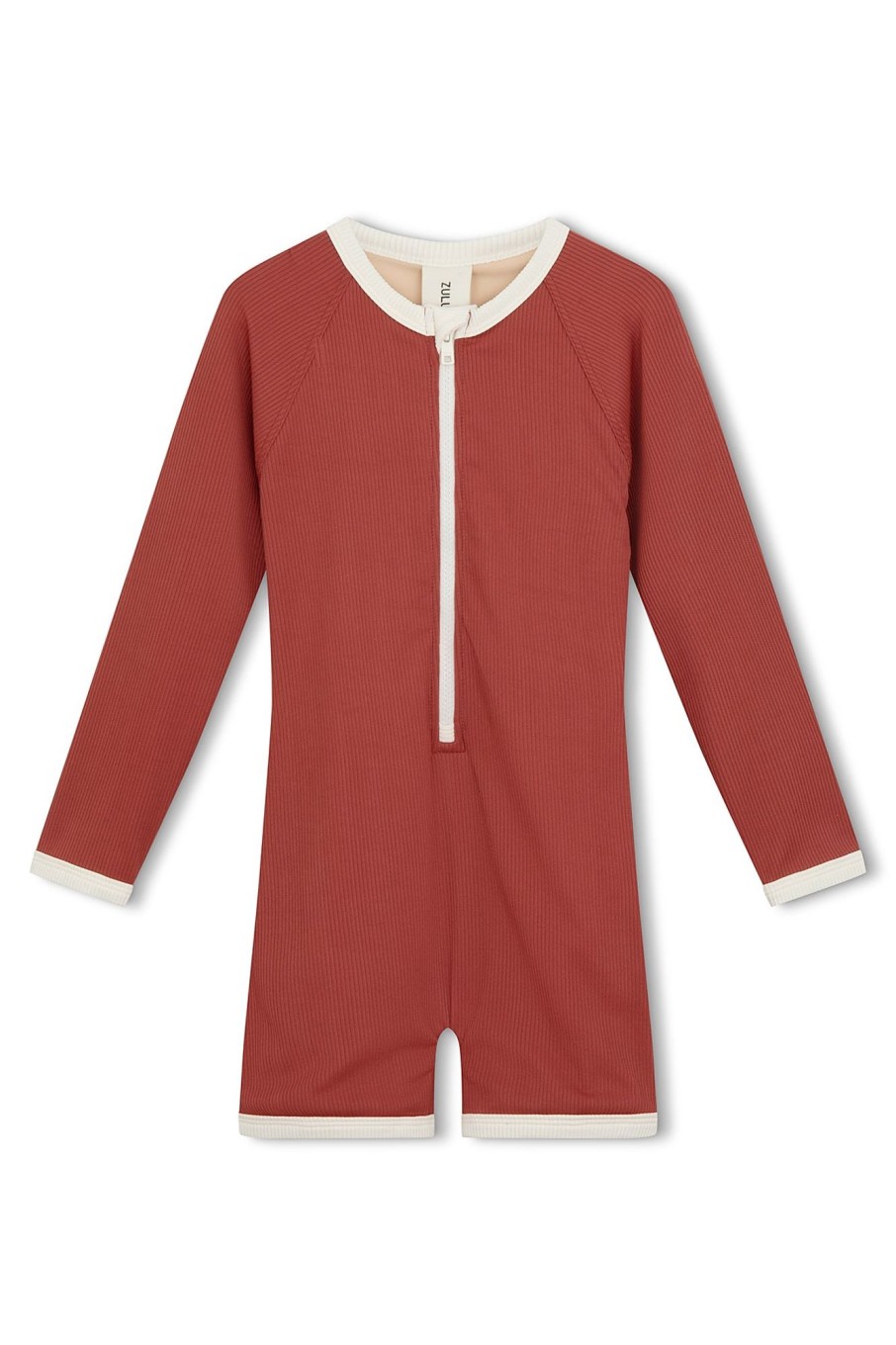 Swim Zulu & Zephyr | Mini Rib Surf Suit - Earth Red