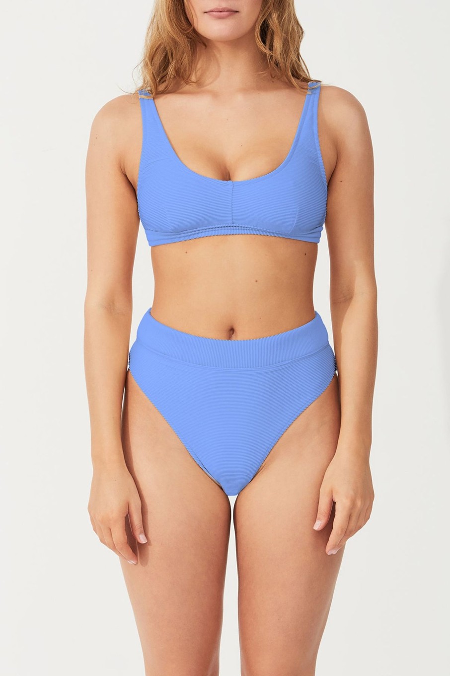 Swim Zulu & Zephyr | Signature High Waisted Brief - Bay Blue