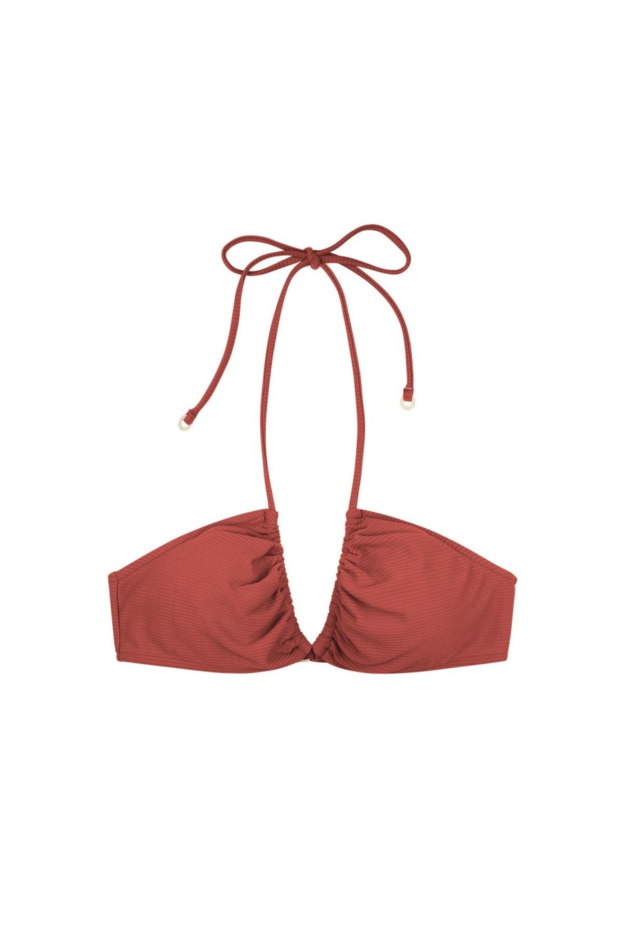 Swim Zulu & Zephyr | Signature Halter Top - Earth Red