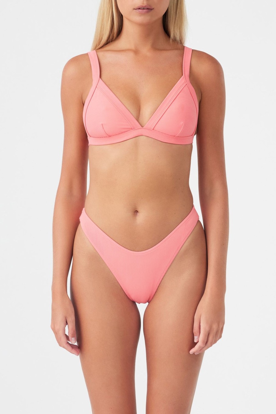 Swim Zulu & Zephyr | Signature Harness Top - Coral