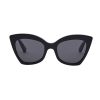 Accessories Zulu & Zephyr | Zulu & Zephyr X Local Supply - Cat Eye Sunglasses - Black