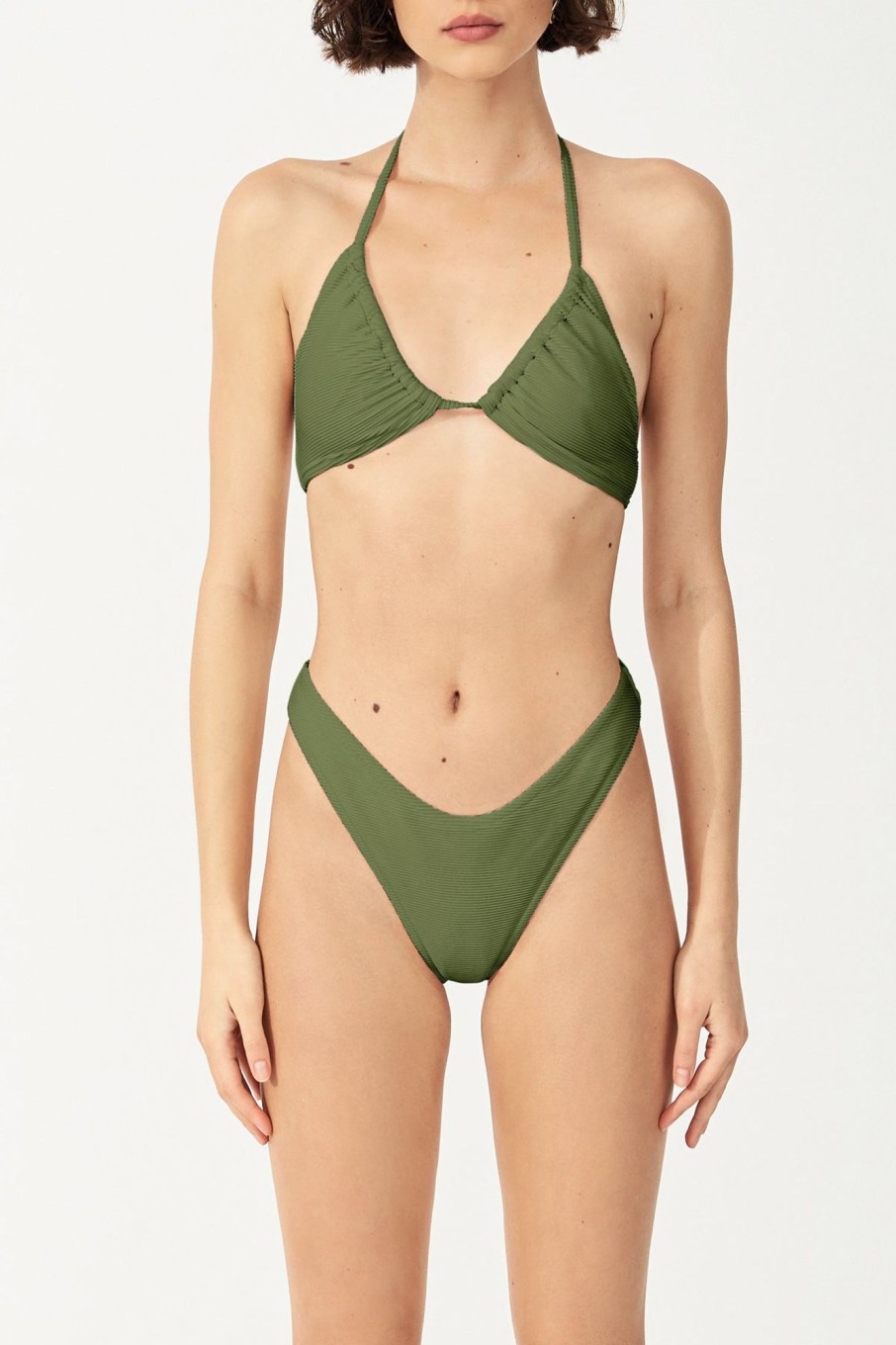 Swim Zulu & Zephyr | Signature Halter Top - Khaki