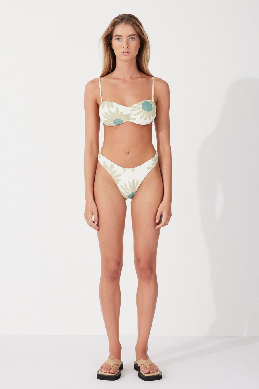 Swim Zulu & Zephyr | Aloe Flower Curve Thong Brief