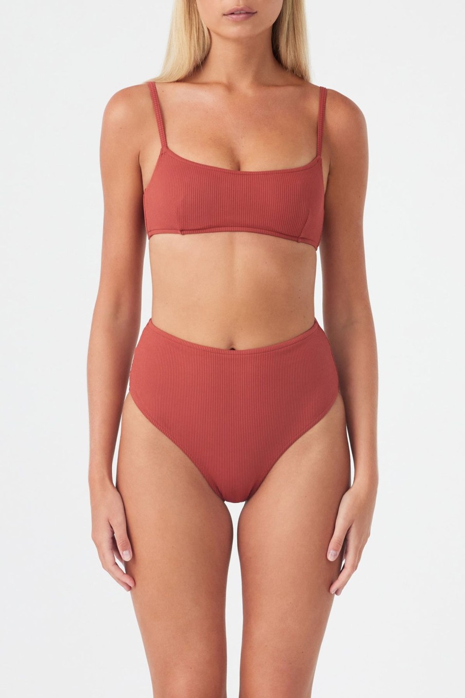 Swim Zulu & Zephyr | Signature High Full Brief - Earth Red