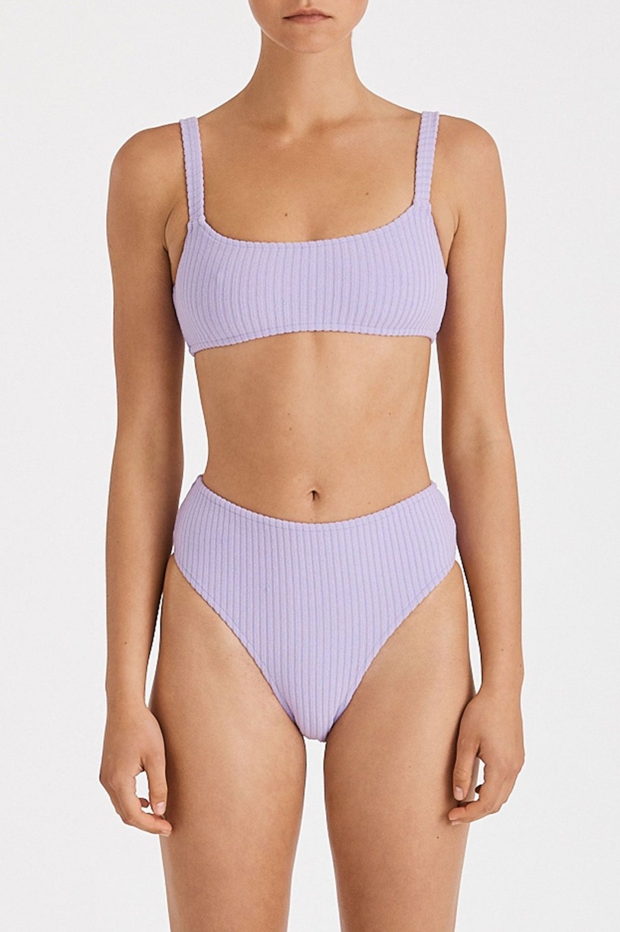 Swim Zulu & Zephyr | Cord Towelling Waisted Brief - Lilac