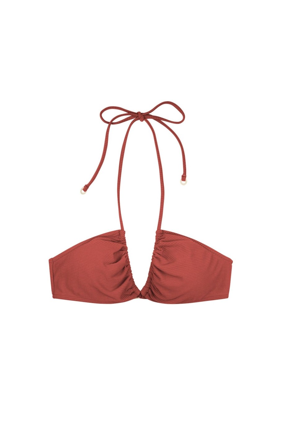 Swim Zulu & Zephyr | Signature Halter Top - Earth Red