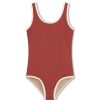 Swim Zulu & Zephyr | Mini Scoop One Piece - Earth Red