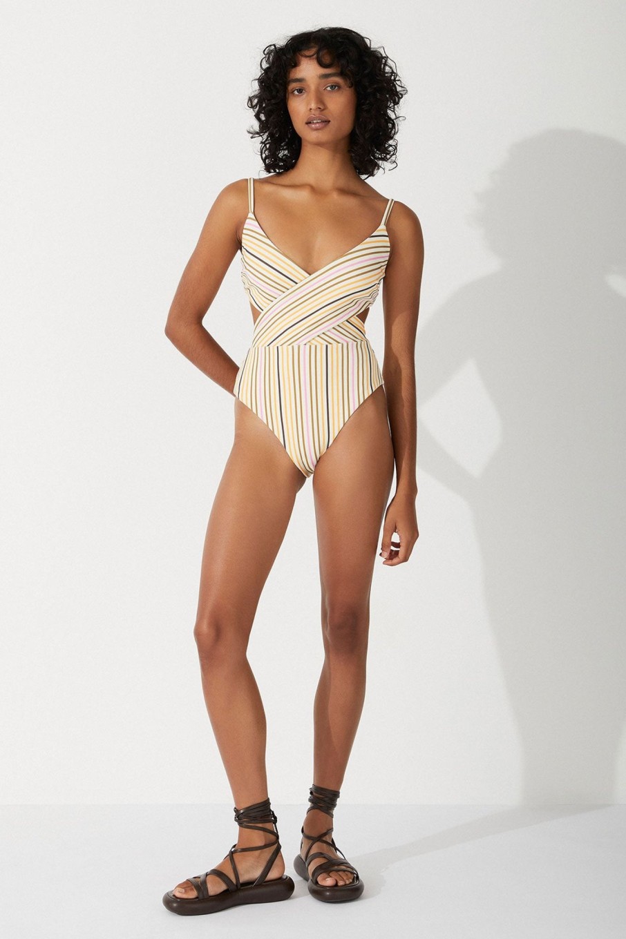 Swim Zulu & Zephyr | Mandarin Stripe One Piece