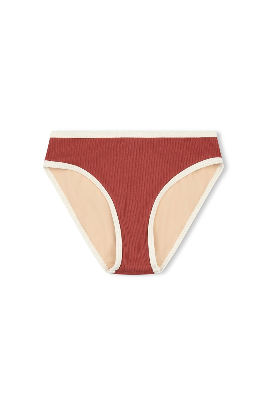 Swim Zulu & Zephyr | Mini Scoop Bikini Bottom - Earth Red