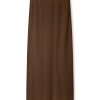 Apparel Zulu & Zephyr | Signature Rib Knit Skirt - Chocolate