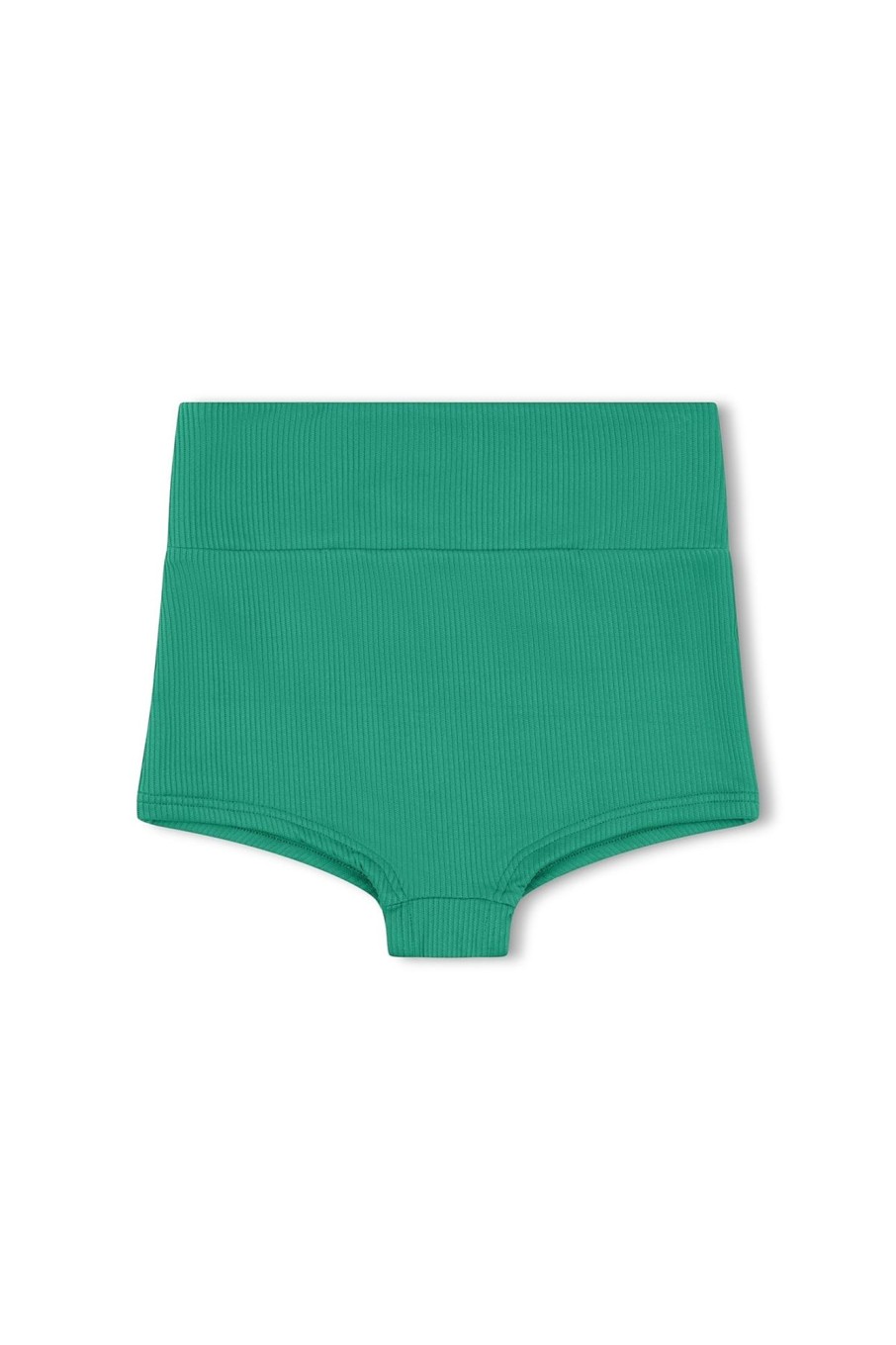 Swim Zulu & Zephyr | Mini Rib Logo Boy Short - Emerald