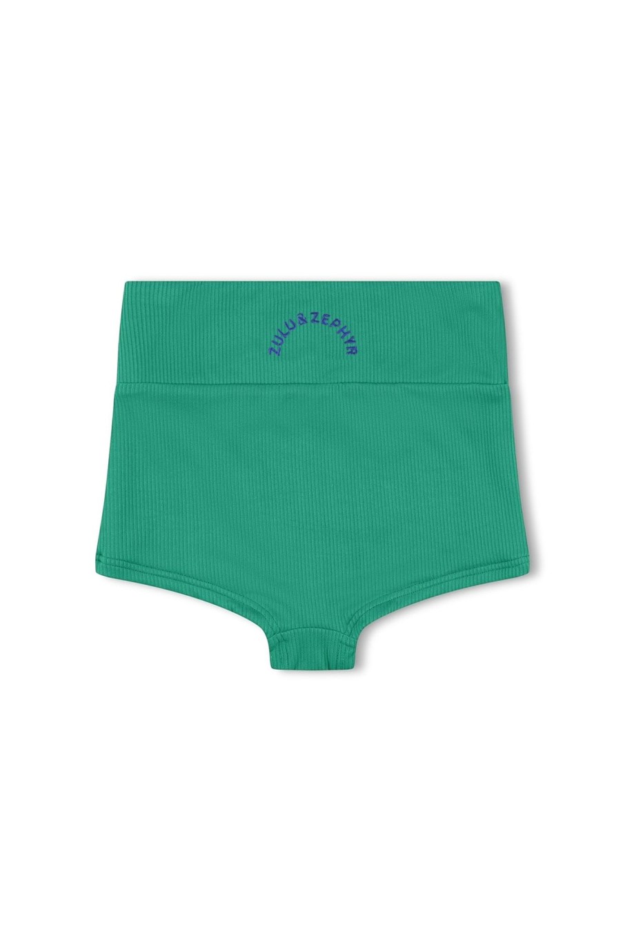 Swim Zulu & Zephyr | Mini Rib Logo Boy Short - Emerald