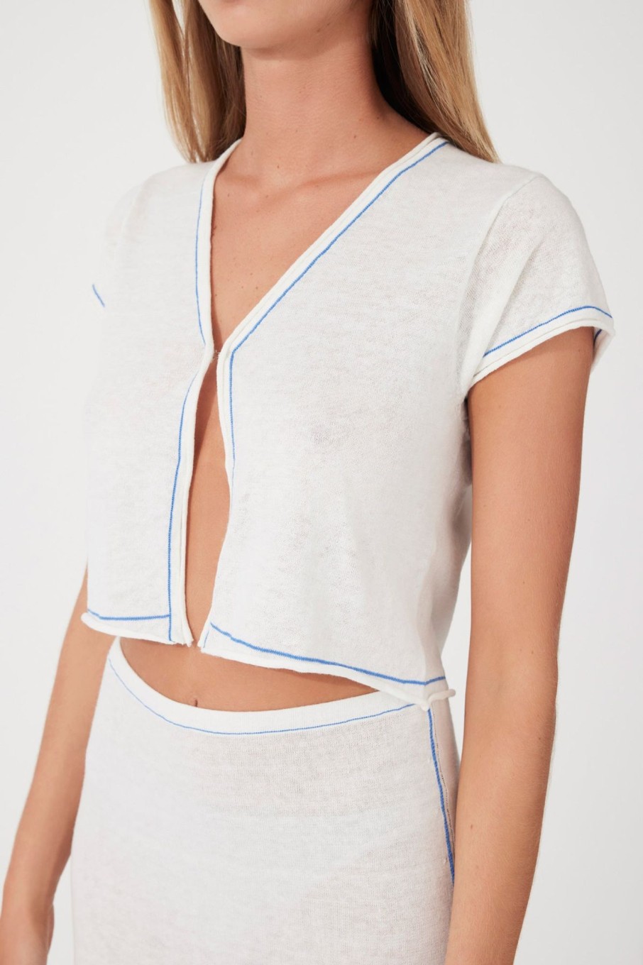 Apparel Zulu & Zephyr | Milk Contrast Knit Top