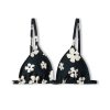 Swim Zulu & Zephyr | Black & Bone Flower Reversible Triangle