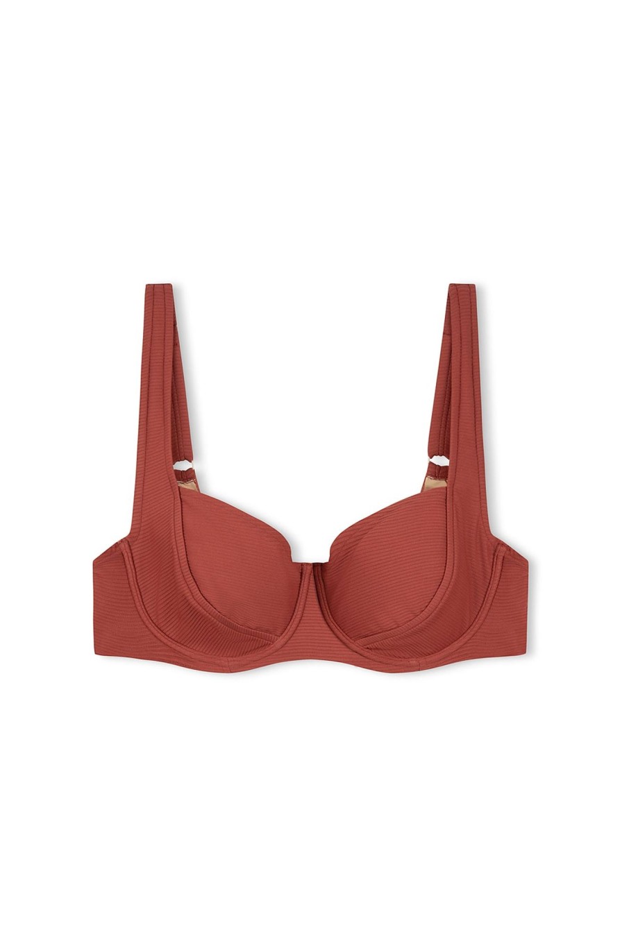 Swim Zulu & Zephyr | Signature Bra Cup Top - Earth Red