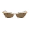 Accessories Zulu & Zephyr | Zulu & Zephyr X Local Supply - Slim Cat Eye Sunglasses - Shell