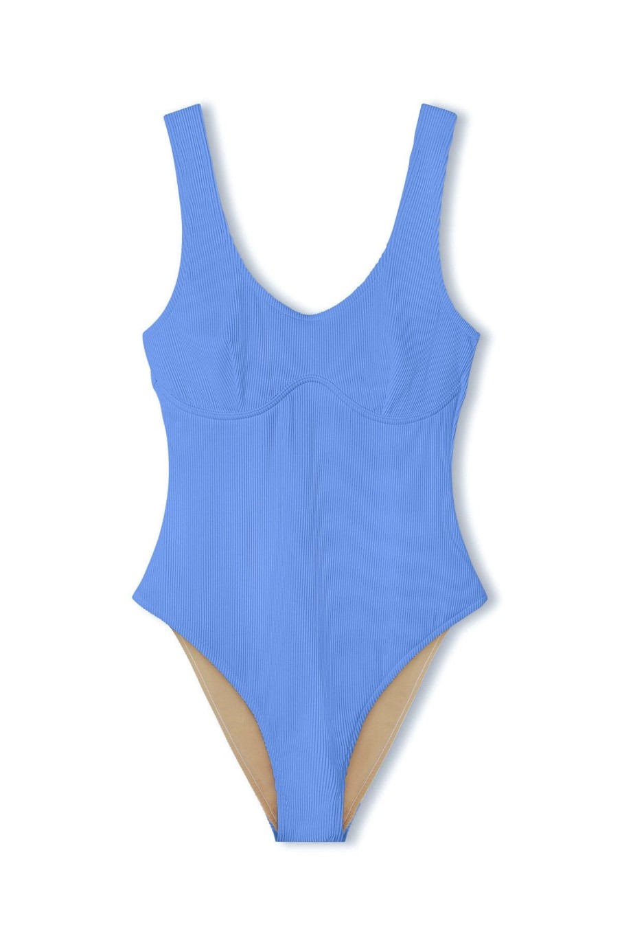 Swim Zulu & Zephyr | Signature Bralette One Piece - Bay Blue