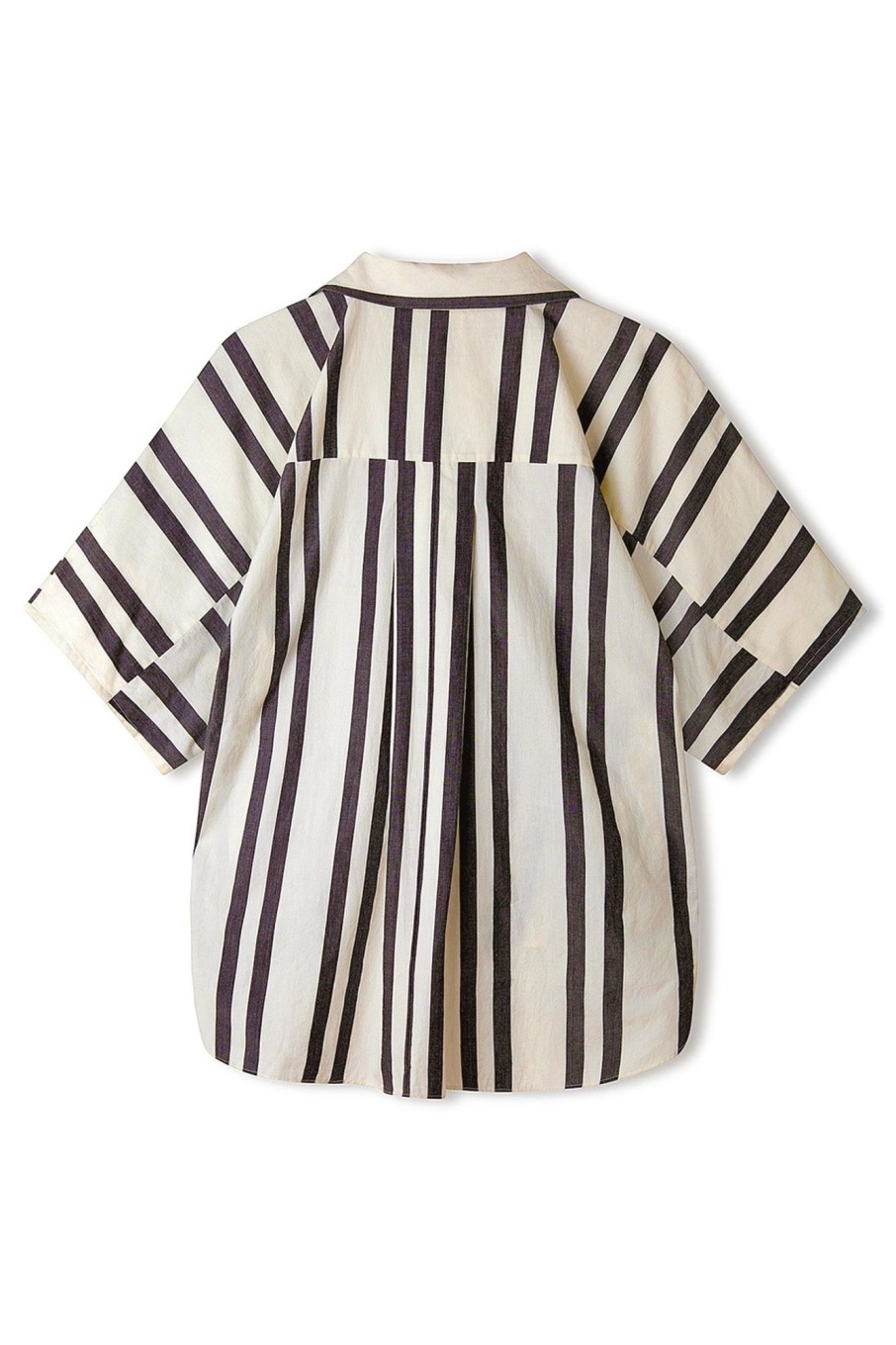 Apparel Zulu & Zephyr | Black & Bone Stripe Organic Cotton Shirt