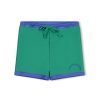 Swim Zulu & Zephyr | Mini Rib Logo Surf Short - Emerald