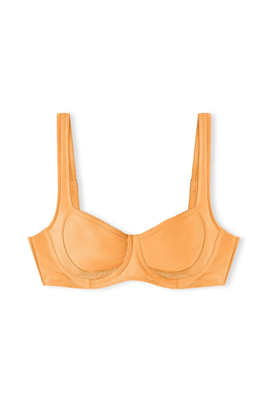 Swim Zulu & Zephyr | Signature Bra Cup Top - Tangerine