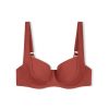 Swim Zulu & Zephyr | Signature Bra Cup Top - Earth Red